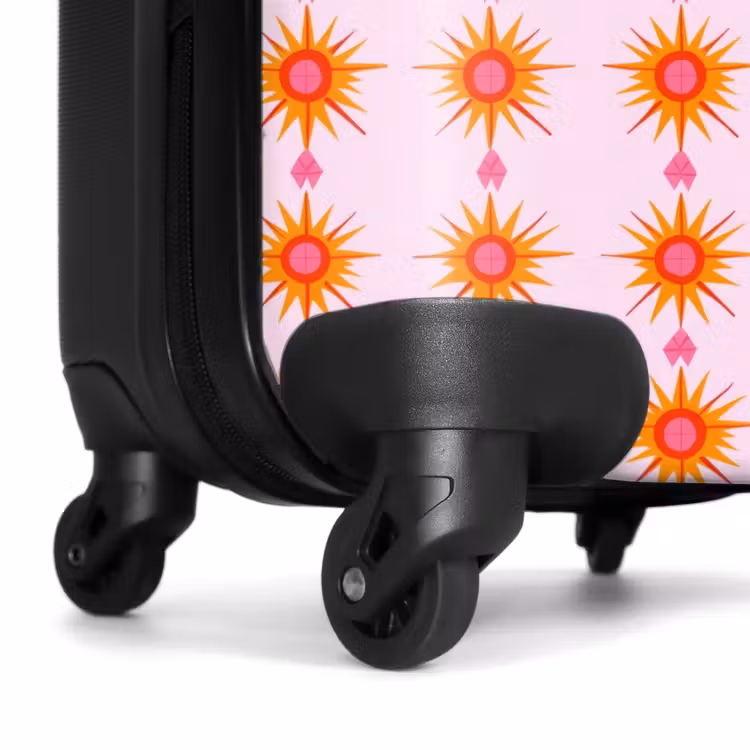Suitcase with name - Sun - Motif - Pink — 7