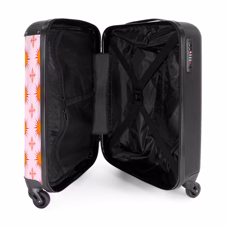 Suitcase - Sun - Pattern - Pink — 3