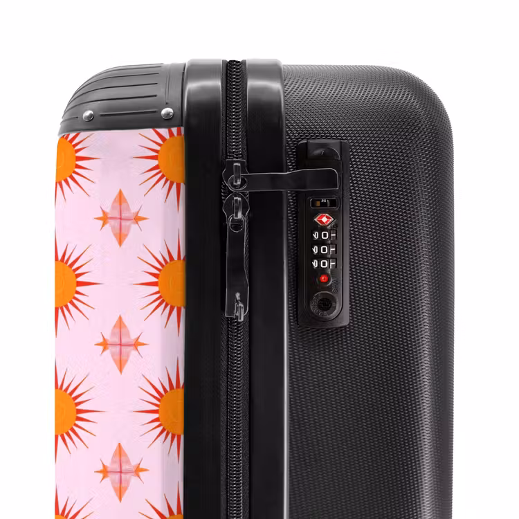 Suitcase - Sun - Pattern - Pink — 5