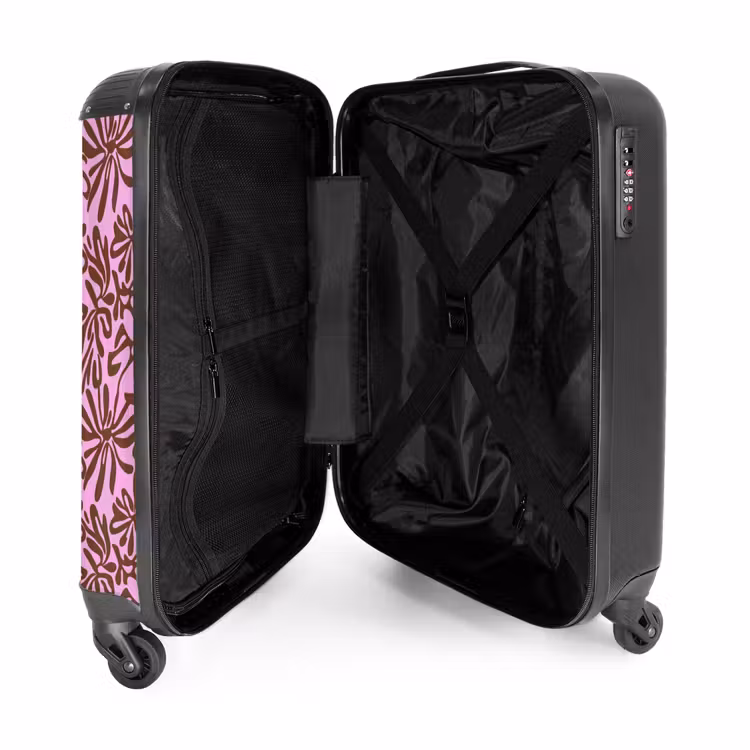 Suitcase with name - Organic - Pattern - Pink — 5