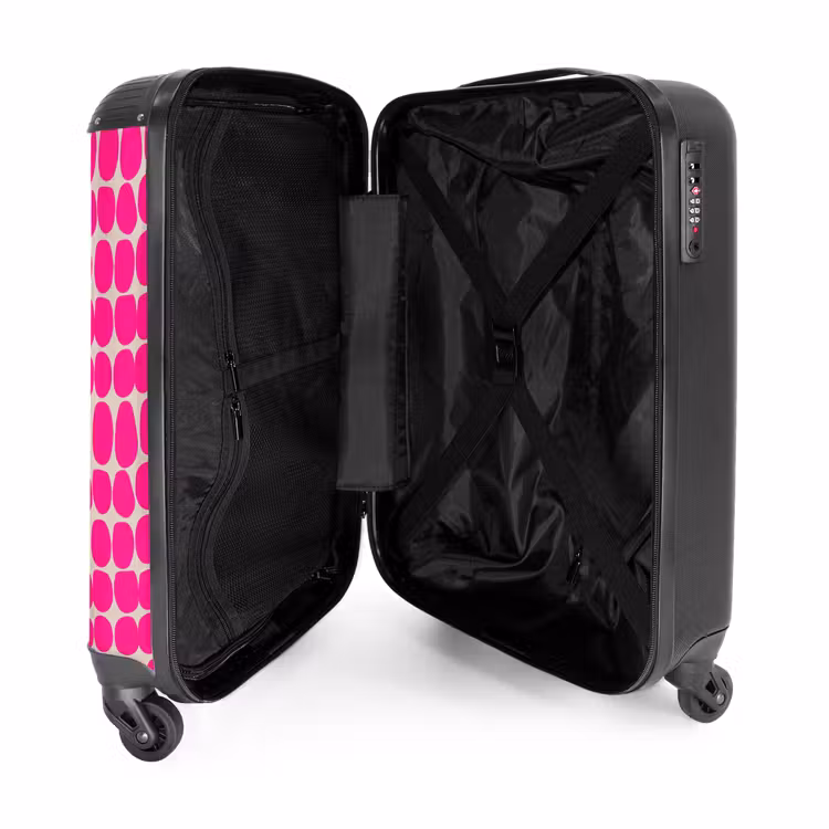 Suitcase with name - Polka dots - Pattern - Pink — 5