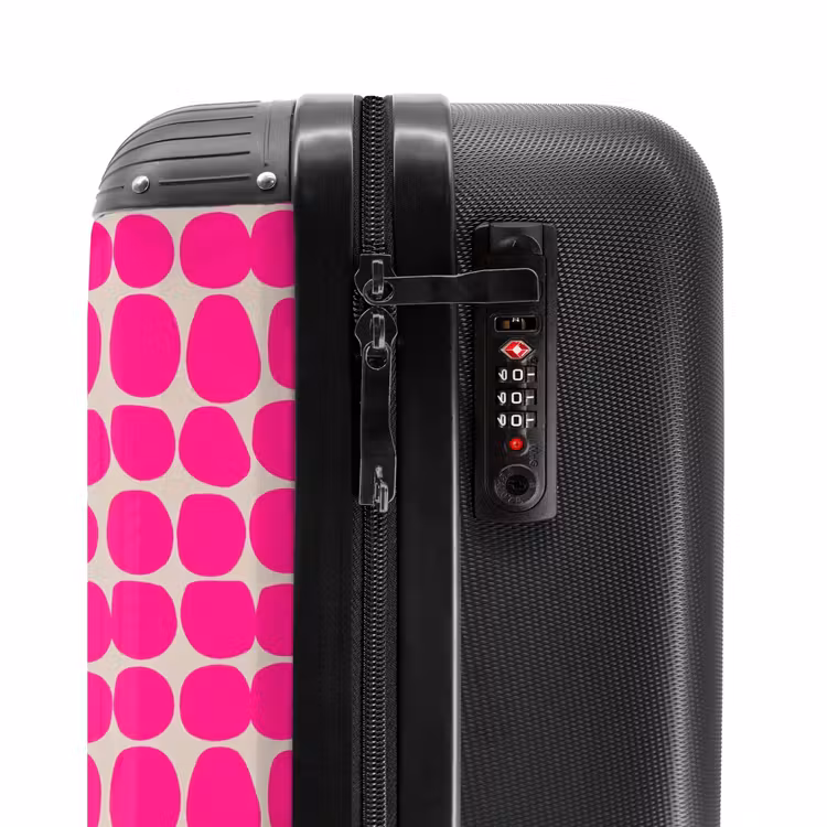 Suitcase with name - Polka dots - Pattern - Pink — 6