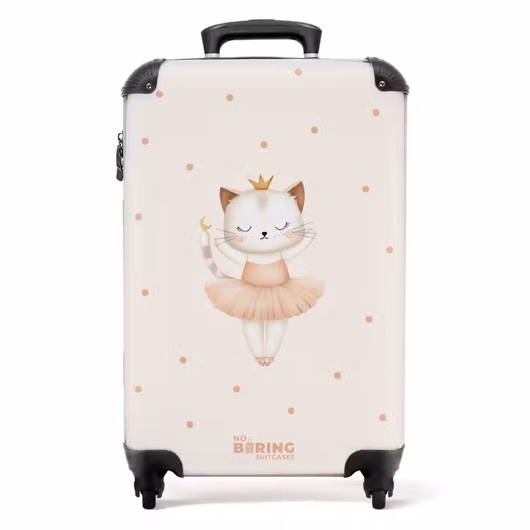 Suitcase - Ballerina kitten in beige colors — 1