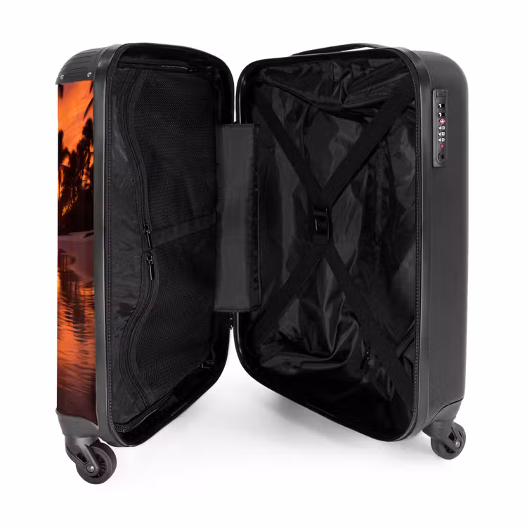 Suitcase - Palm trees at sunset — 3