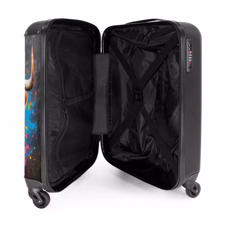 Suitcase - Scottish highlander as graffiti art — 3