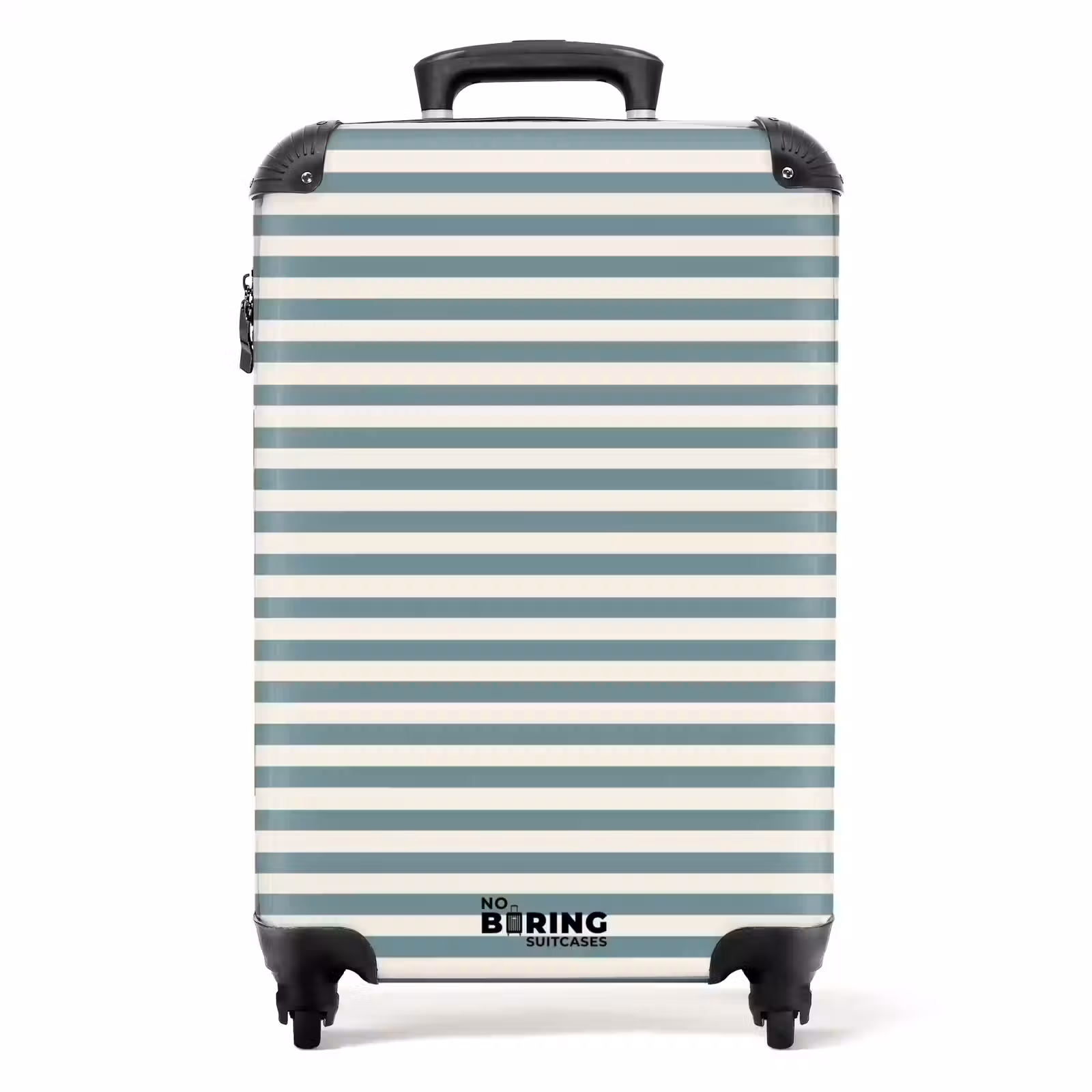 Suitcase - Stripes - Modern - Blue — 1