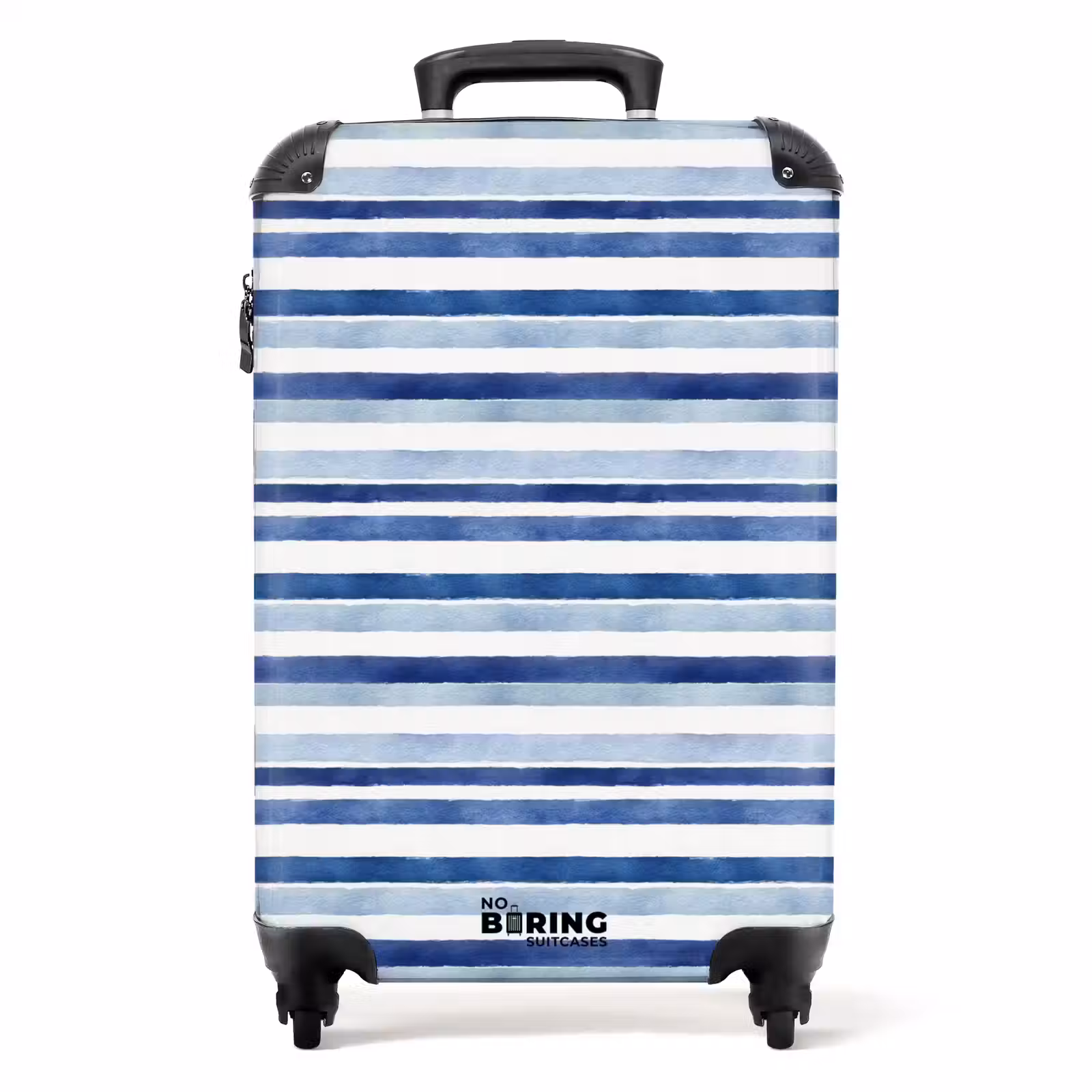 Suitcase - Stripes pattern blue — 1