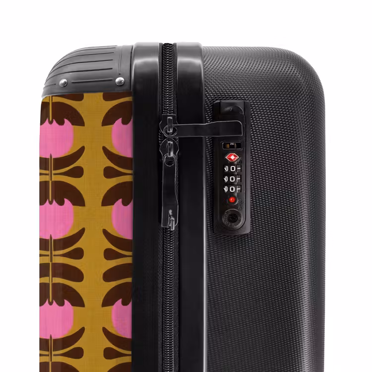 Suitcase - Abstract - Flowers - Pink — 5