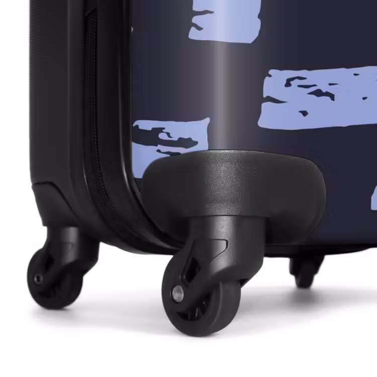 Suitcase - Blue blocks on dark blue background — 6