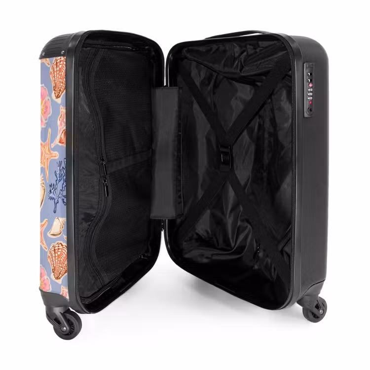 Suitcase - Blue shell pattern — 3