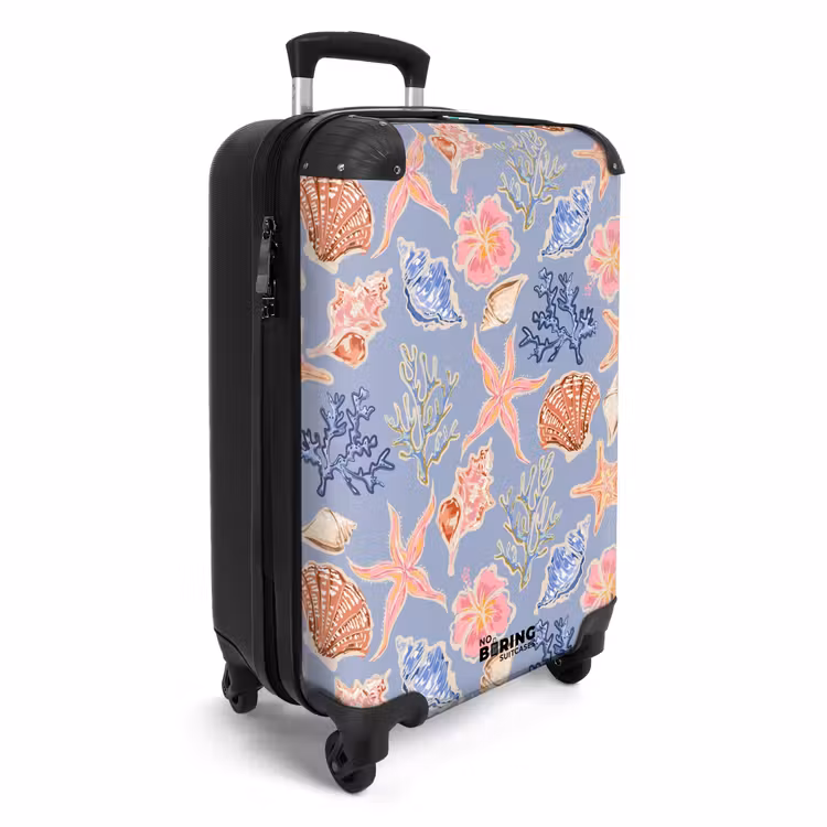 Suitcase - Blue shell pattern — 4