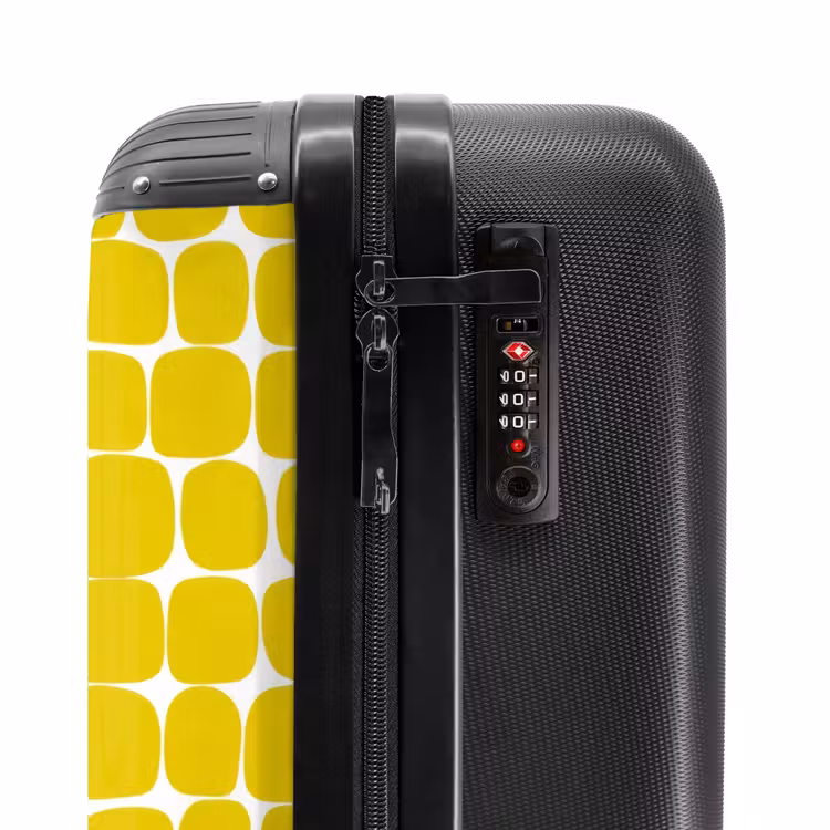 Suitcase - Dots - Modern - Yellow — 5