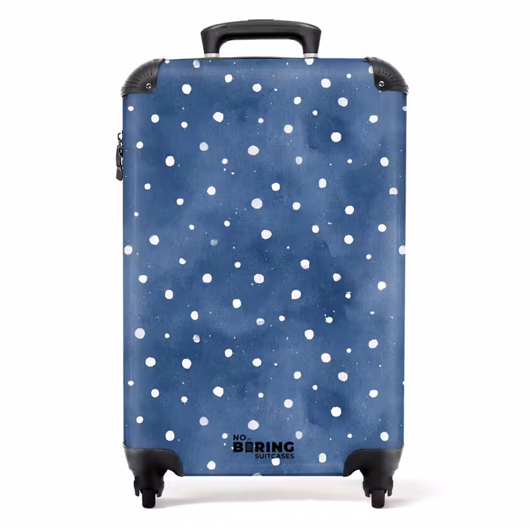 Suitcase - Dots pattern blue — 1