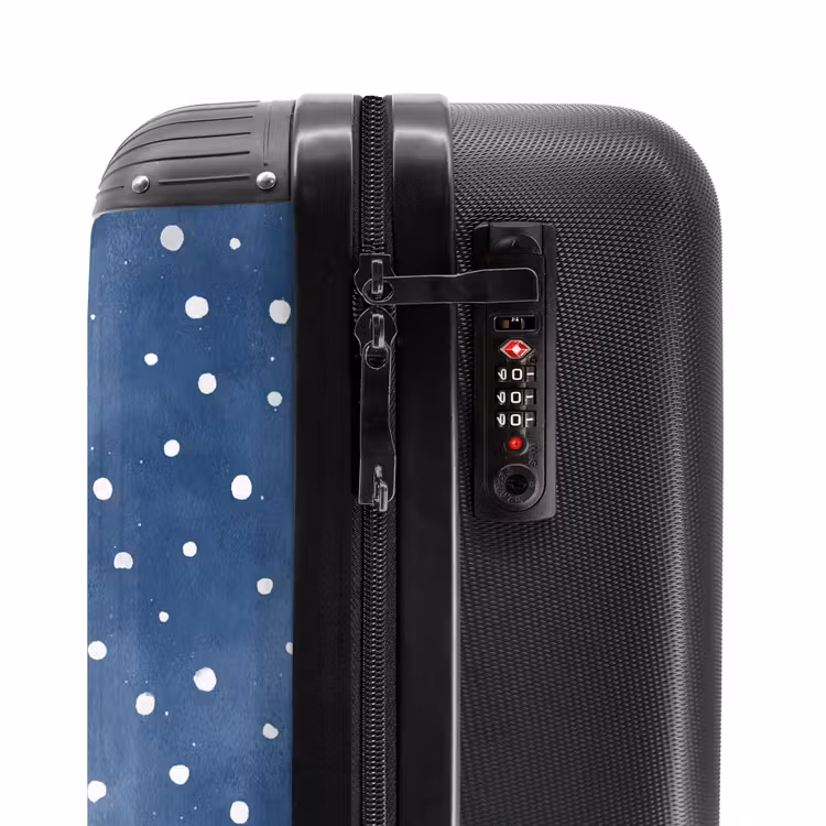 Suitcase - Dots pattern blue — 5