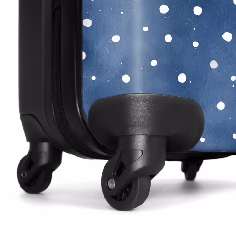 Suitcase - Dots pattern blue — 6