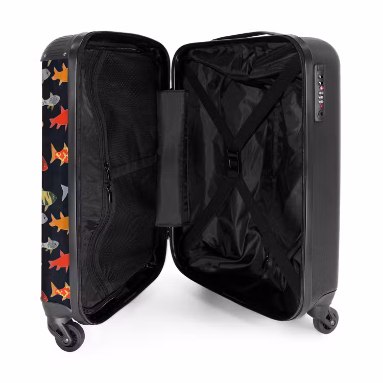 Suitcase - Fish - Pattern - Colorful — 3