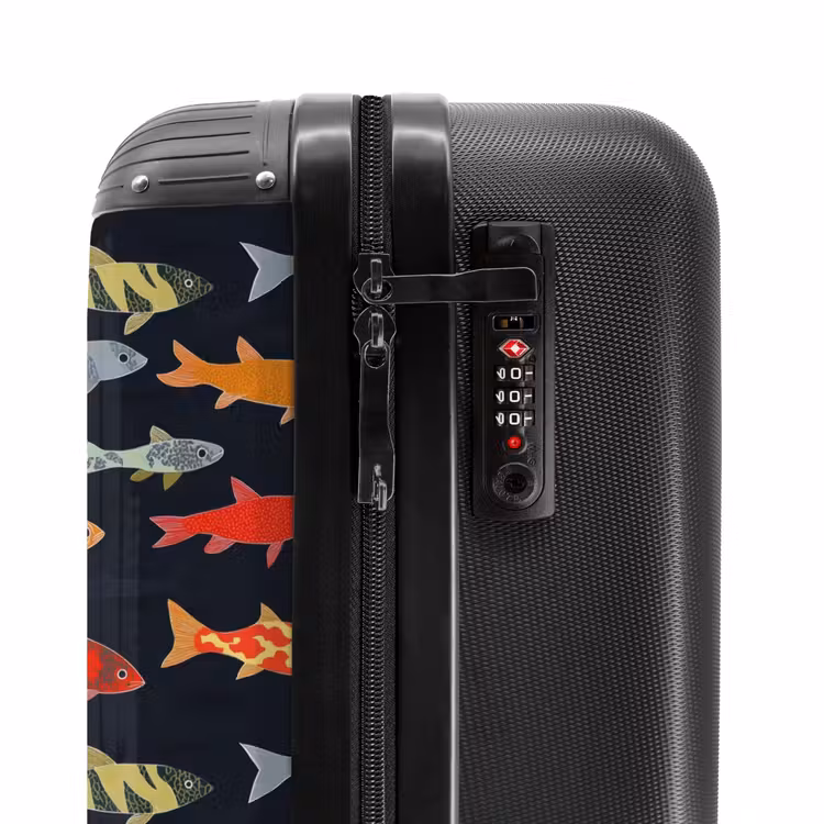 Suitcase - Fish - Pattern - Colorful — 5