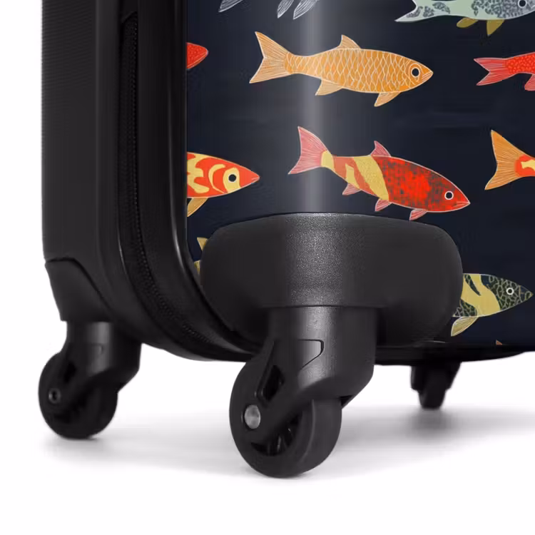 Suitcase - Fish - Pattern - Colorful — 6