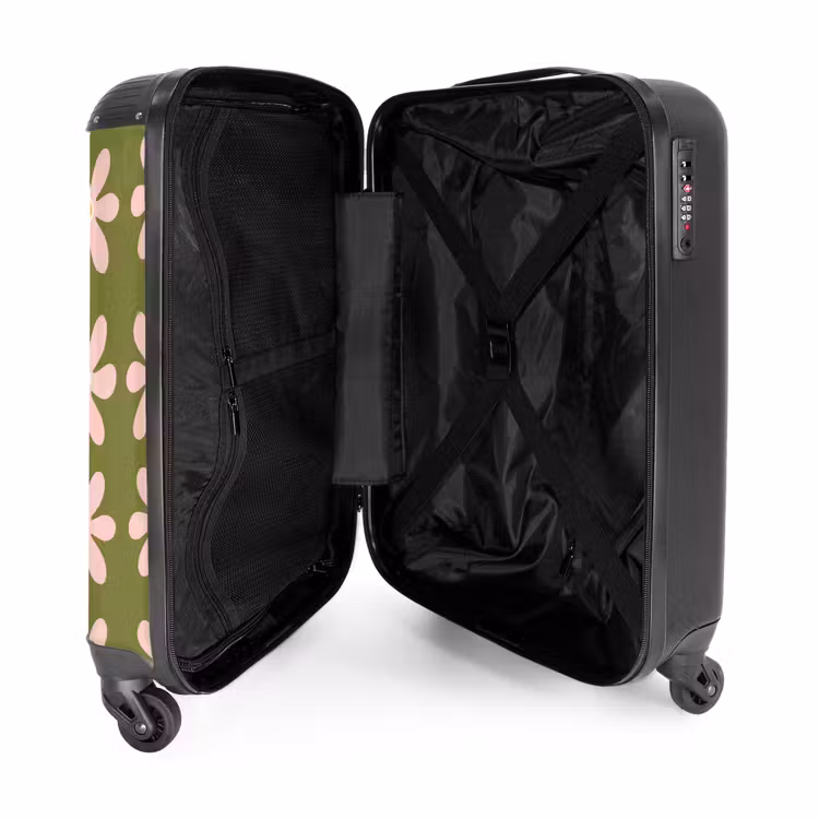 Suitcase - Flower - Modern - Green — 3