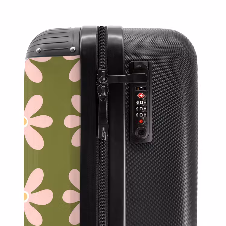 Suitcase - Flower - Modern - Green — 5