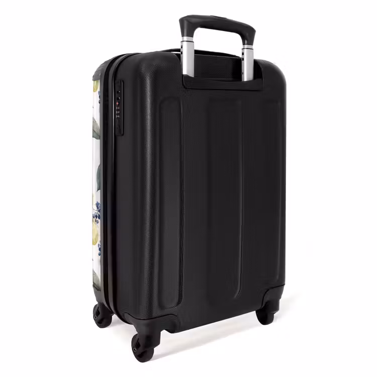 Suitcase - Lemon with blossom pattern — 2