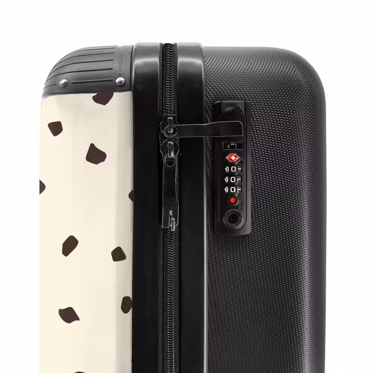 Suitcase - Light cream background with brown spots — 5