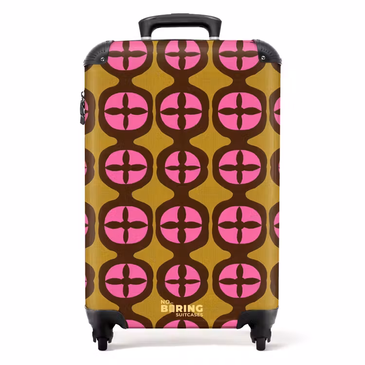 Suitcase - Modern - Pattern - Pink — 1