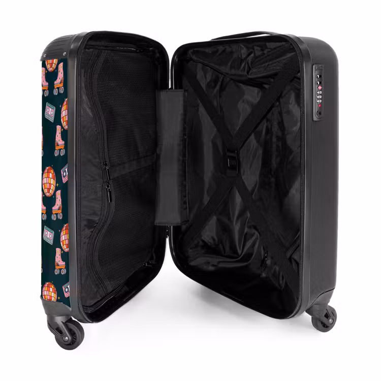 Suitcase - Retro disco 70s pattern colorful — 3