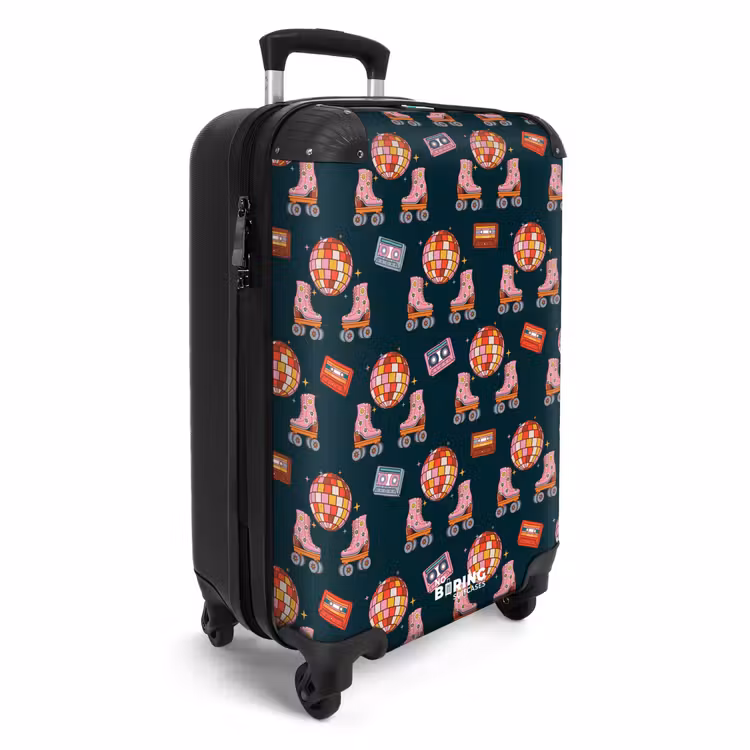Suitcase - Retro disco 70s pattern colorful — 4