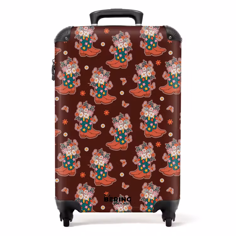 Suitcase - Retro disco boots pattern colorful — 1