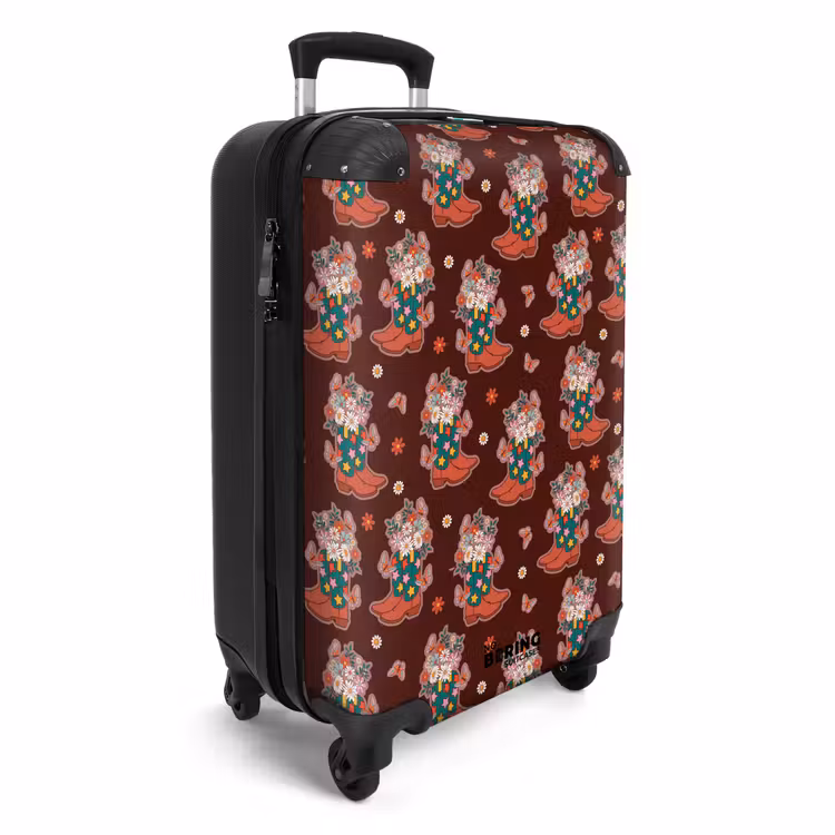 Suitcase - Retro disco boots pattern colorful — 4
