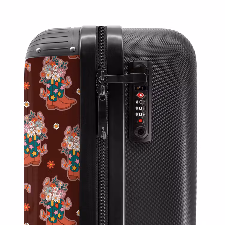 Suitcase - Retro disco boots pattern colorful — 5