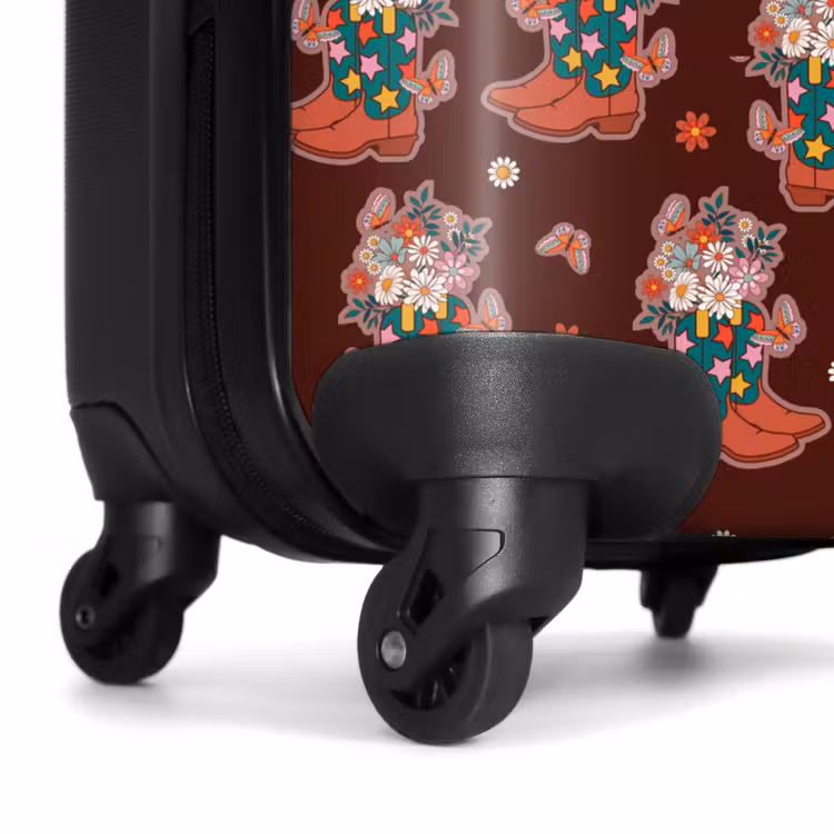 Suitcase - Retro disco boots pattern colorful — 6