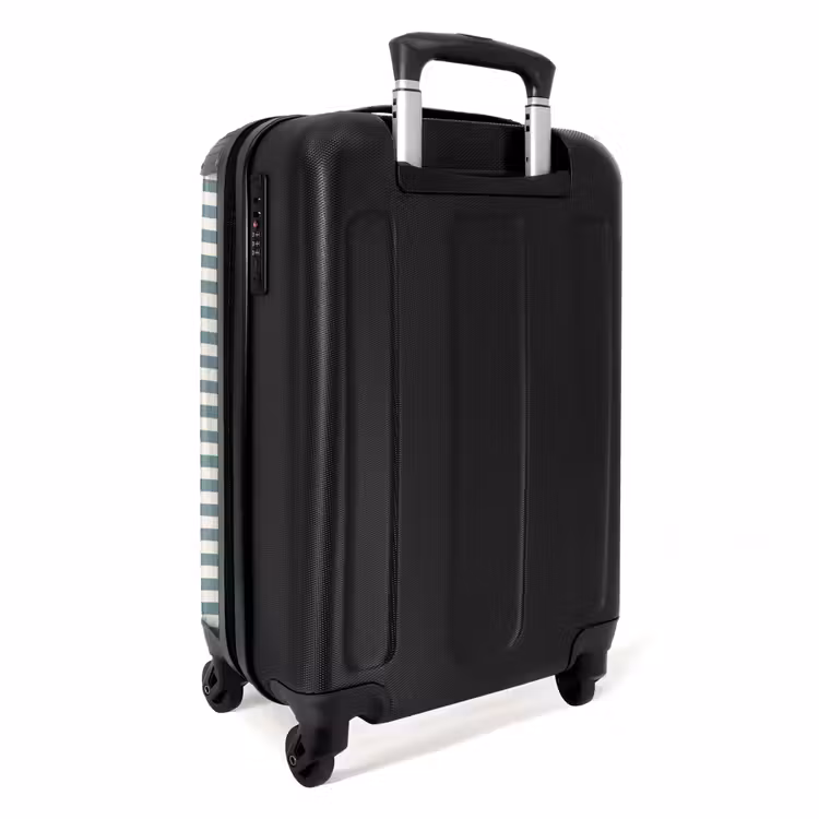 Suitcase - Stripes - Modern - Blue — 2