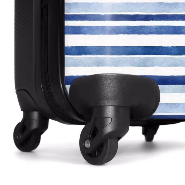 Suitcase - Stripes pattern blue — 6