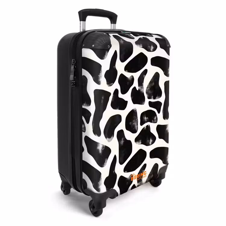 Suitcase - Animal pattern - Spots - Black - White — 4