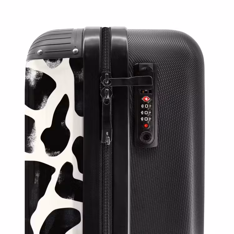 Suitcase - Animal pattern - Spots - Black - White — 5