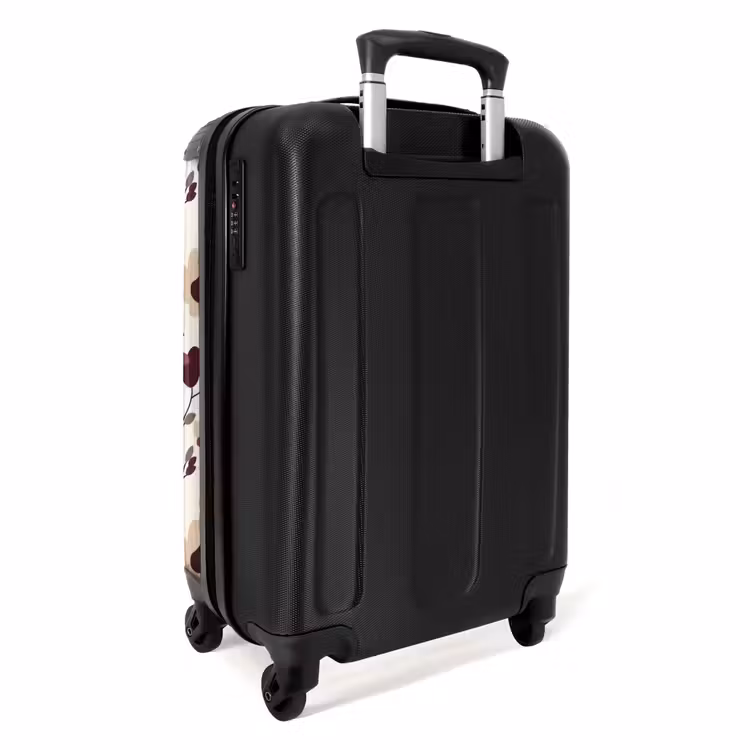Suitcase - Flowers - Botanical - Bordeaux — 2