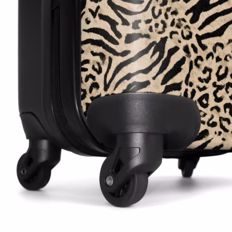 Suitcase - Giraffe - Zebra - Motif - Brown — 6