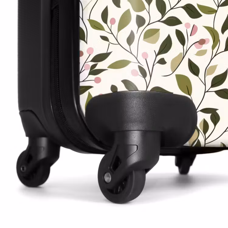 Suitcase - Leaves - Berries - Pink — 6