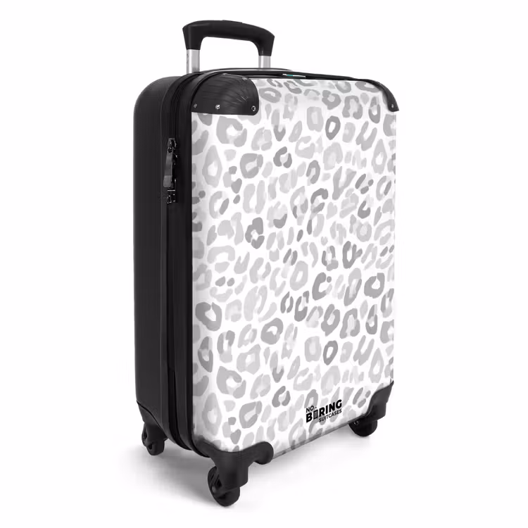 Suitcase - Leopard - Motif - Gray — 4