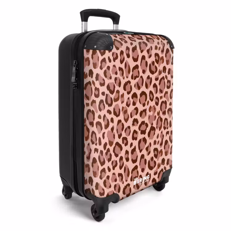 Suitcase - Leopard - Pattern - Pink — 4