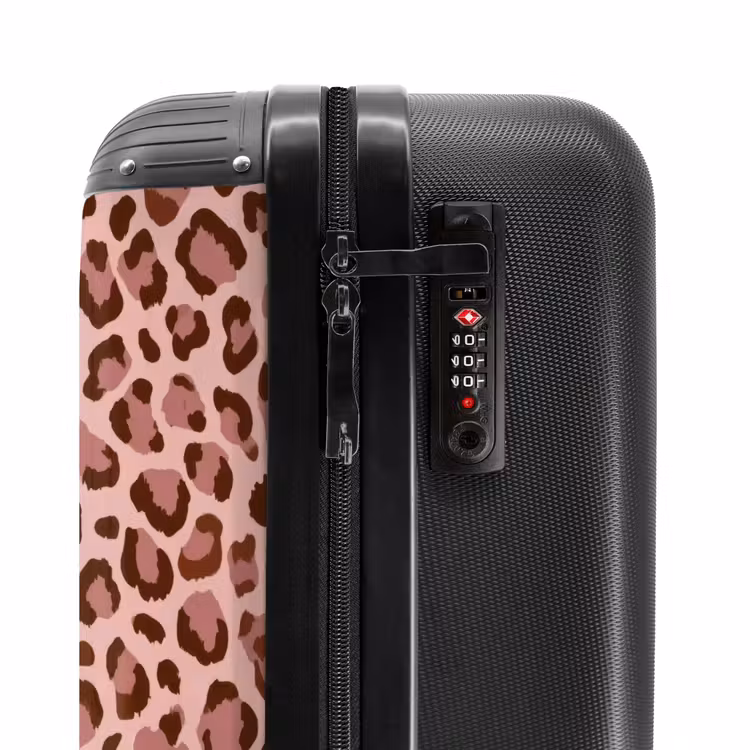 Suitcase - Leopard - Pattern - Pink — 5