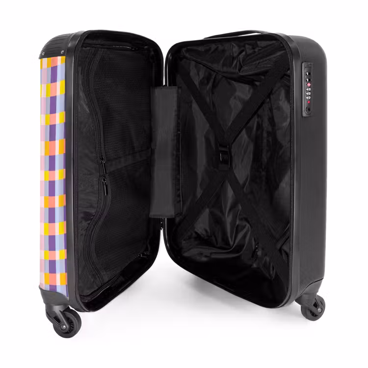 Suitcase - Plaid - Pattern - Colorful — 3