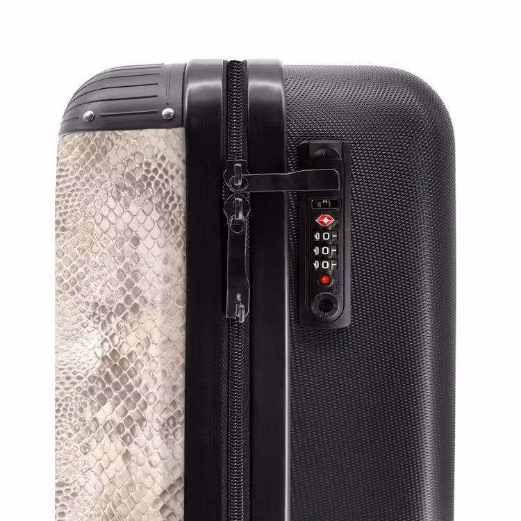 Suitcase - Snake - Pattern - Beige — 5