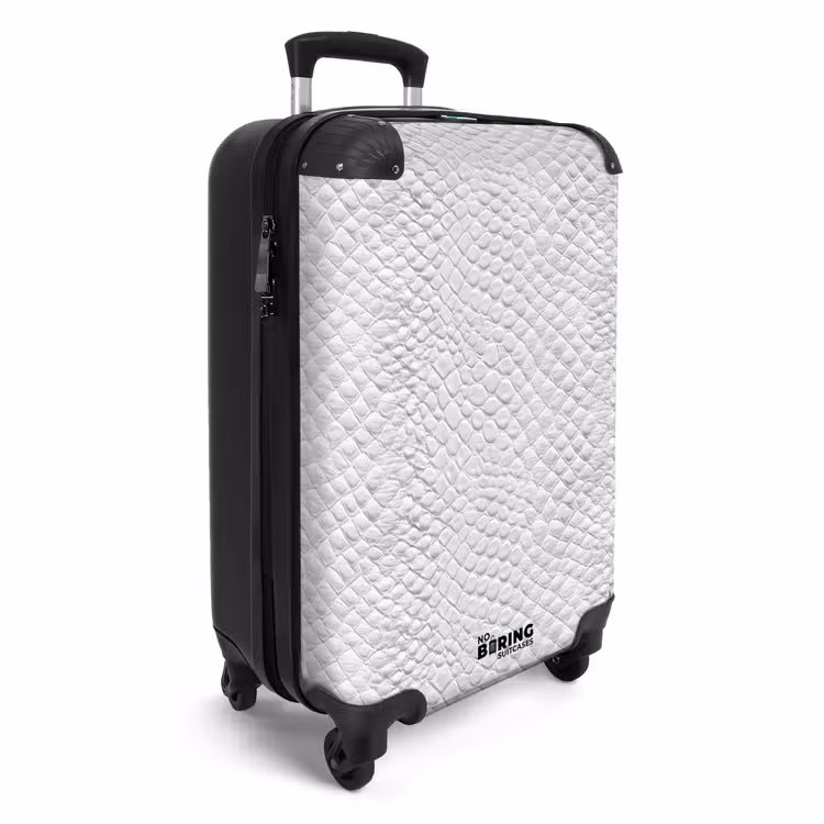 Suitcase - Snake - Pattern - White — 4