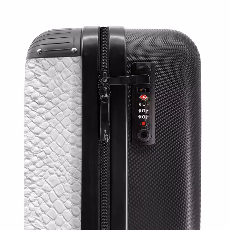 Suitcase - Snake - Pattern - White — 5