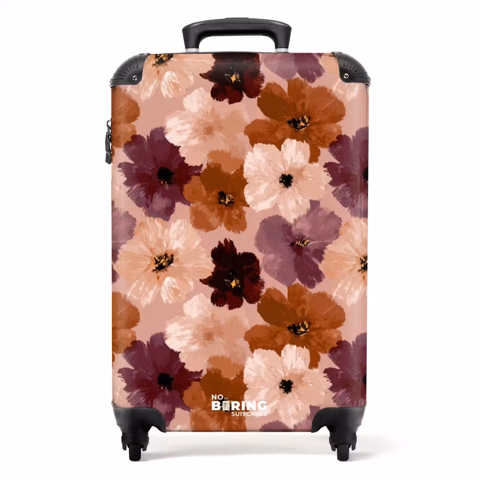 Suitcase - Flowers - Abstract - Earth tones — 1