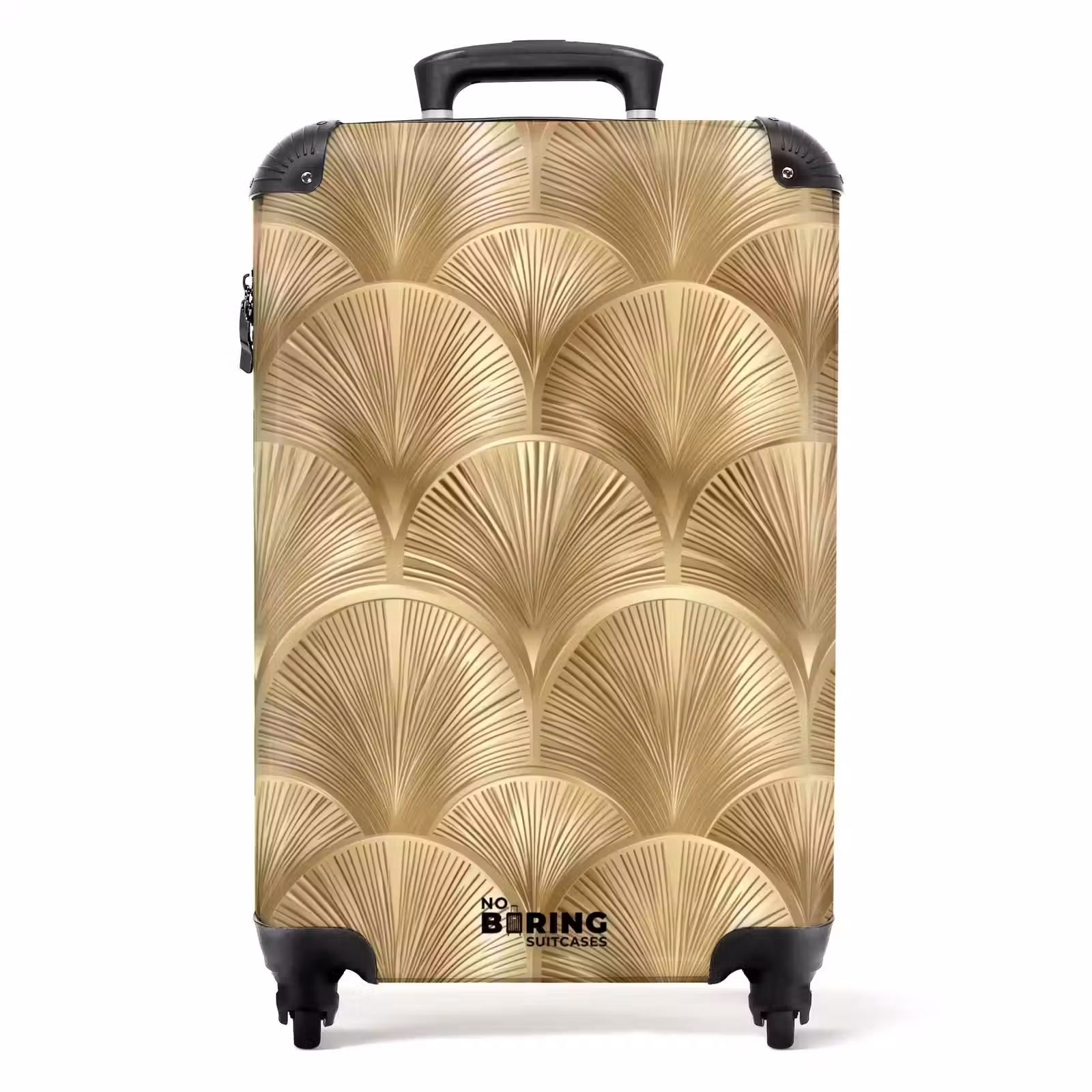 Suitcase - Pattern - Fan - Gold — 1