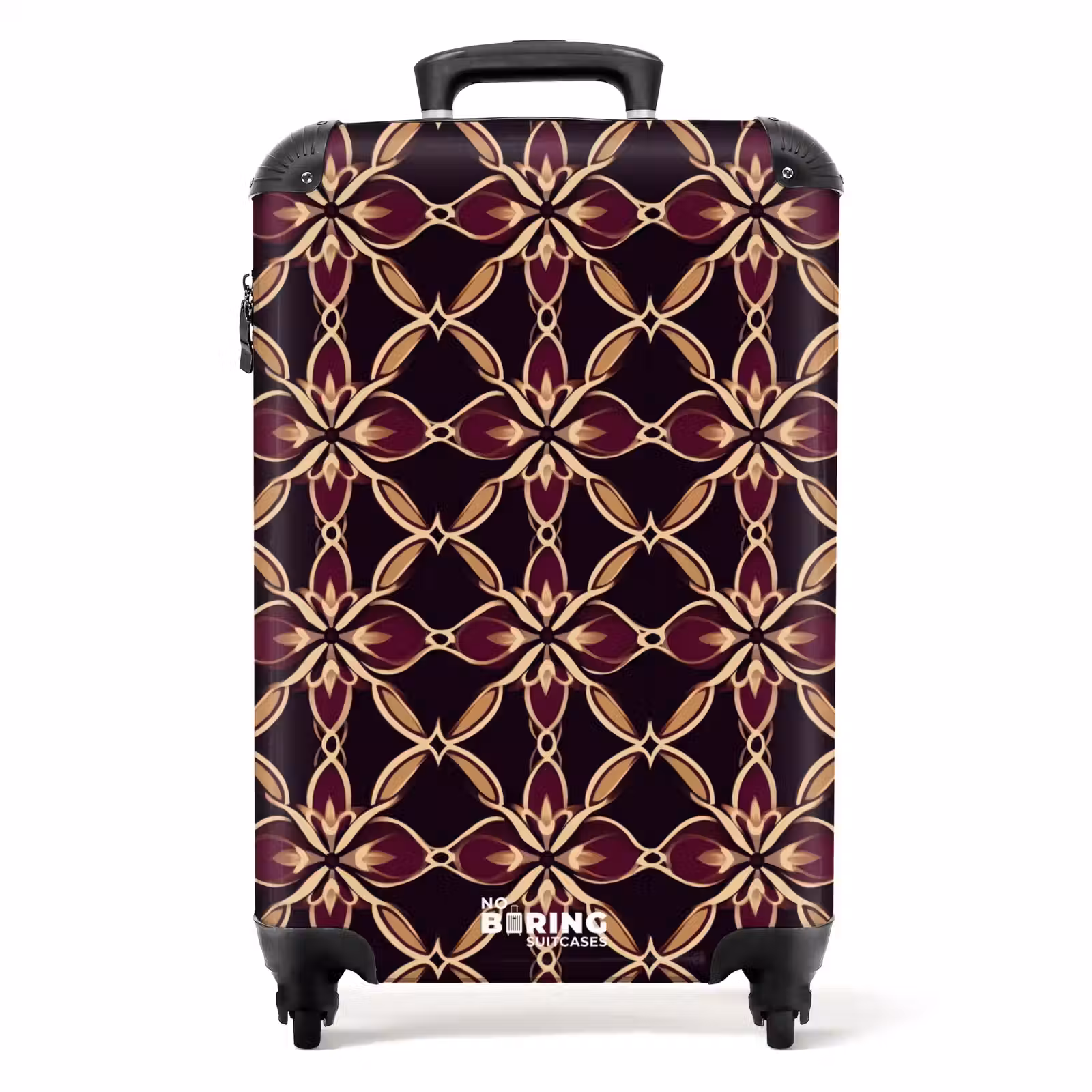 Suitcase - Symmetrical - Tile - Burgundy — 1